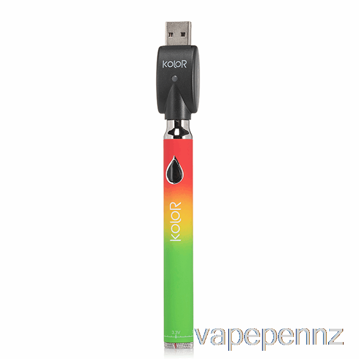 Leaf Buddi Kolor Twist Slim 650mAh Battery Rasta VAPE NZ